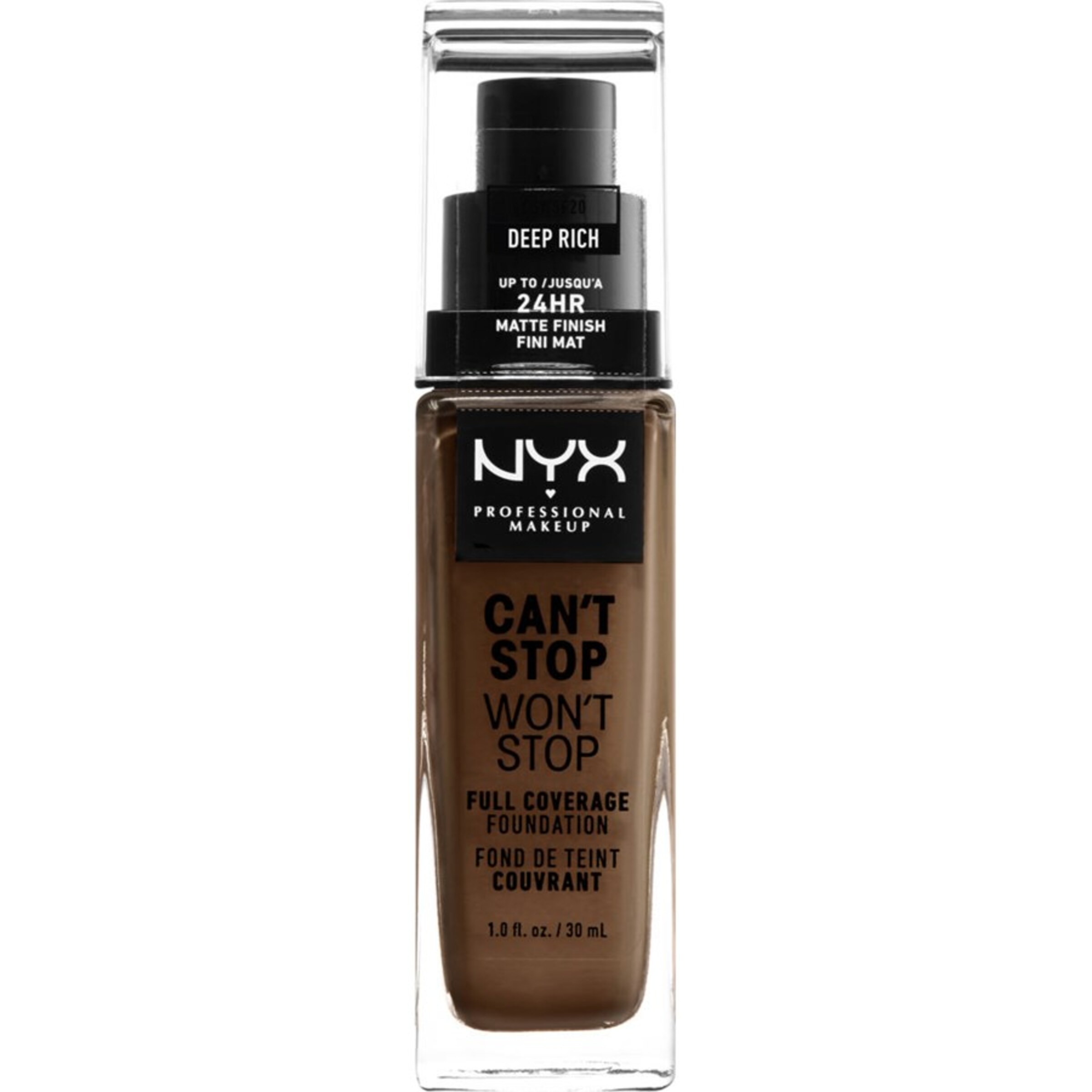NYX Professional Makeup Cant Stop Wont Stop Foundation in Braun 
