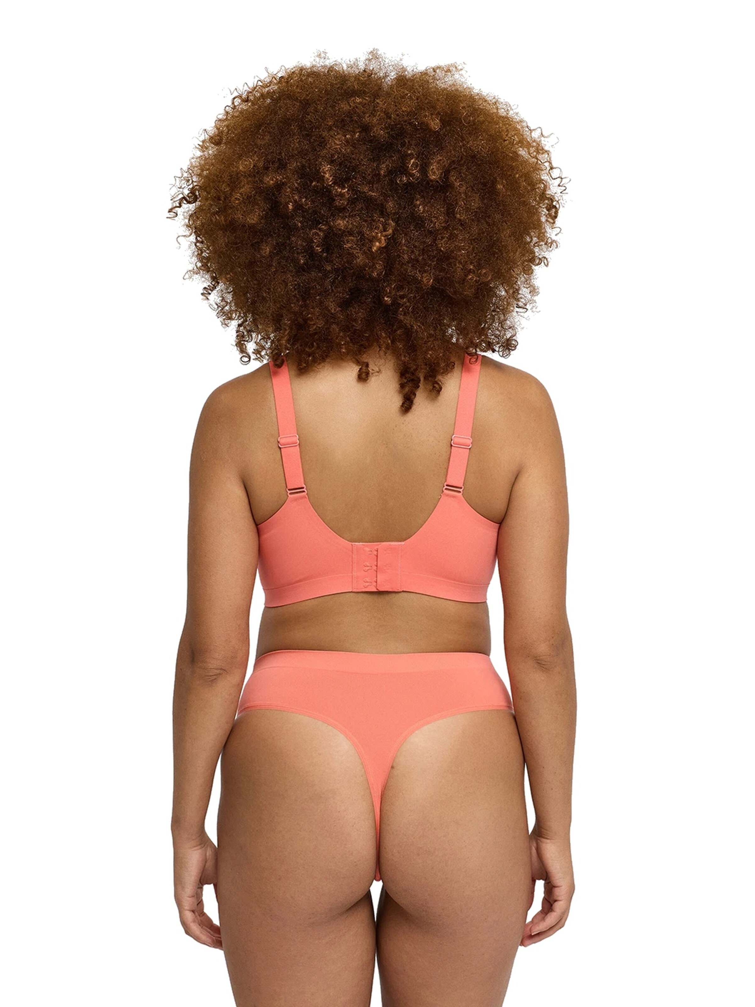 cfab (formerly creamy fabrics) - Push-up Sujetador 'Seamless Compact Push-Up BH' en naranja