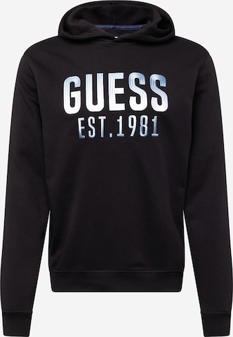 GUESS Sweatshirt 'BEAU' in Zwart: voorkant