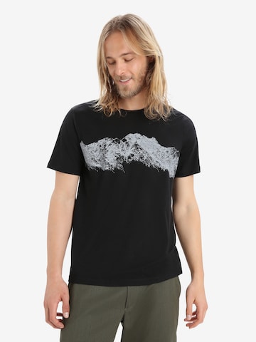 ICEBREAKER Funkční tričko 'Tech Lite II Remarkable Range' – černá: přední strana