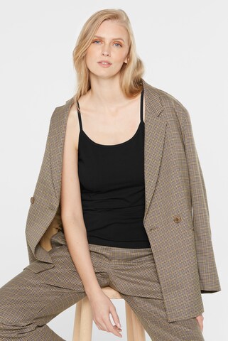 SENSES.THE LABEL Basic Top in Schwarz