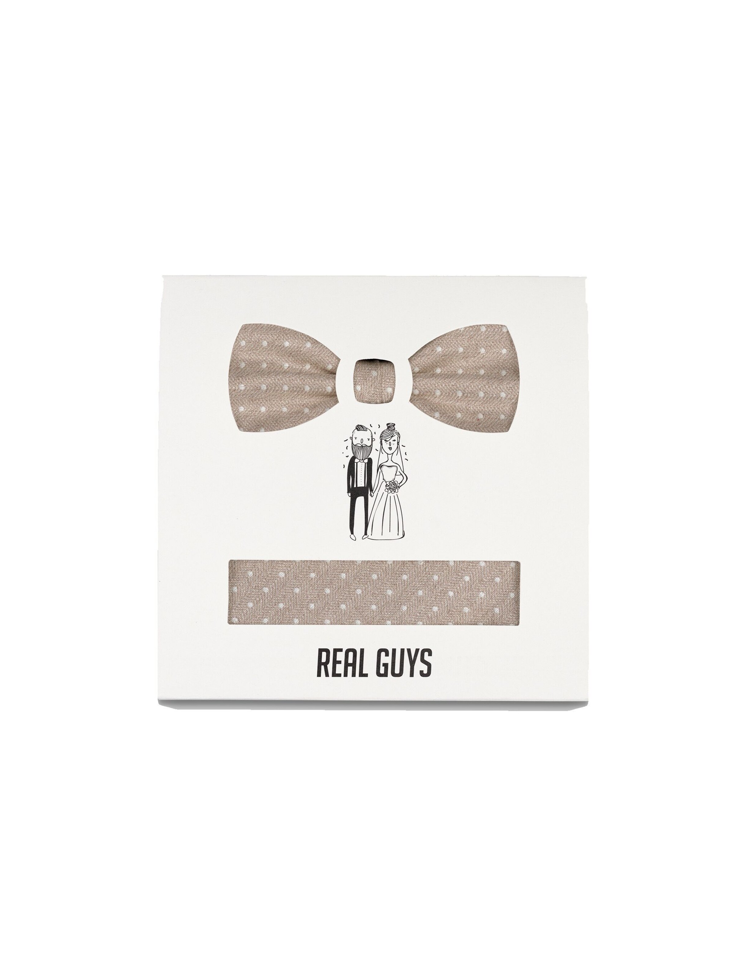 Real Guys Bow Tie in Beige