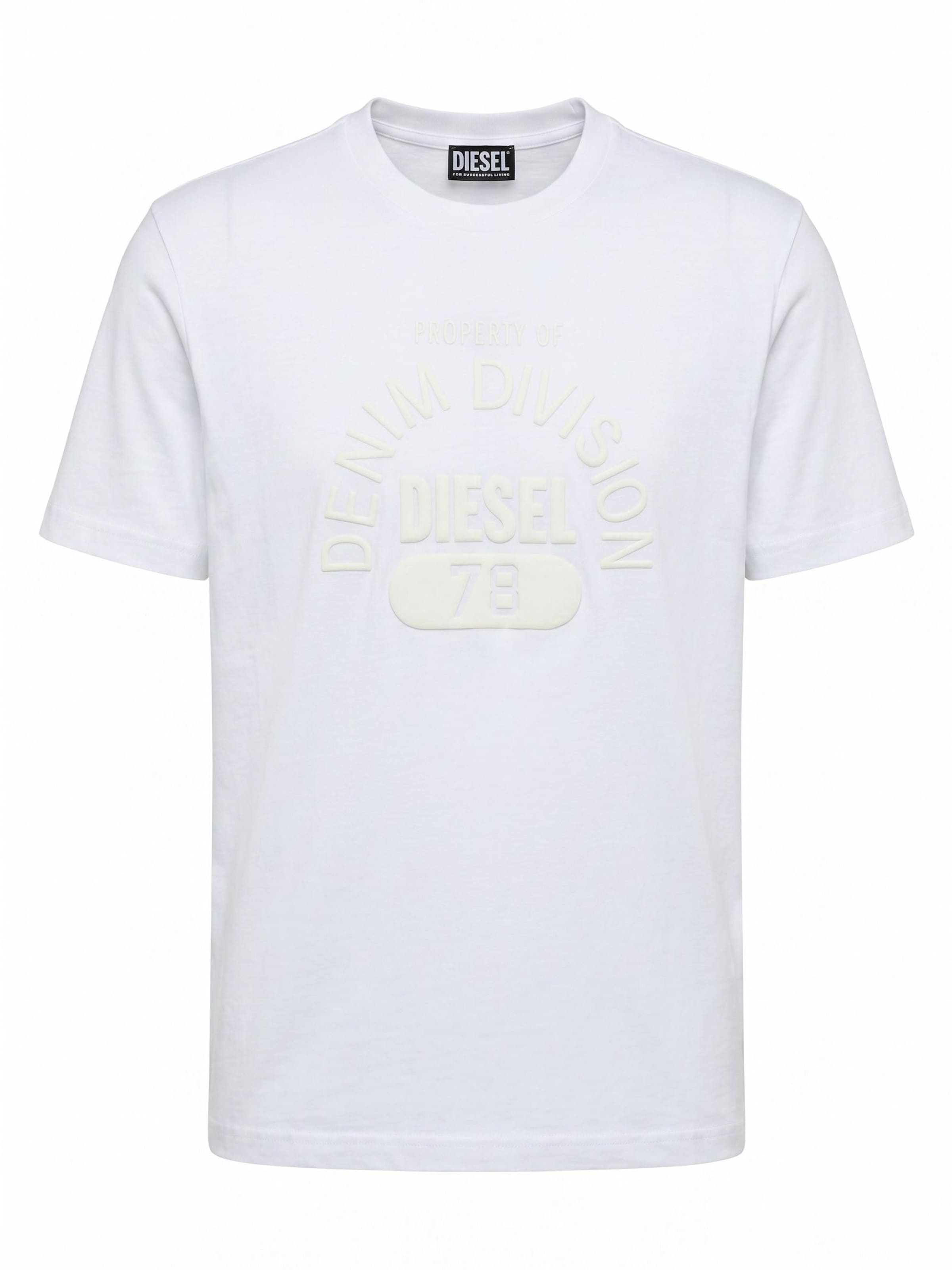 DIESEL Shirt‌‌‌‌‌‌‌‌ in Weiß: Vorderseite