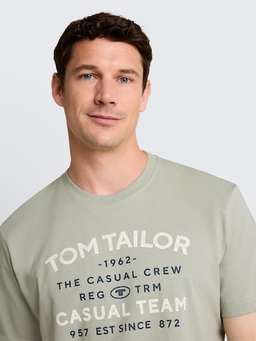 TOM TAILOR Majica | zelena barva