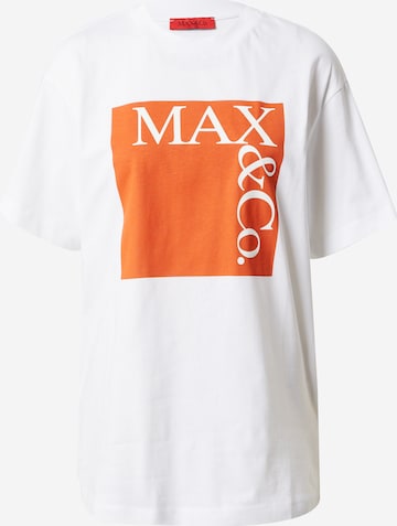 Tricou de la MAX&Co. pe alb: față