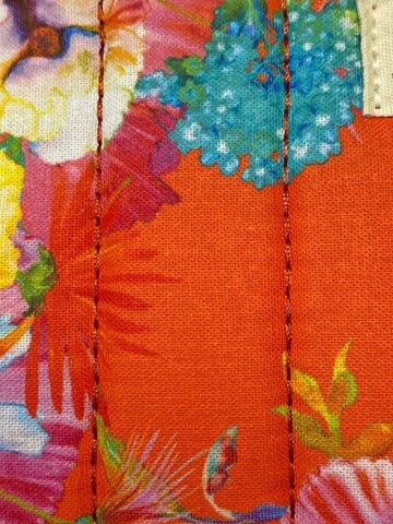 Marylène Madou - Bolsa de maquillaje 'Silk Flowers' en naranja