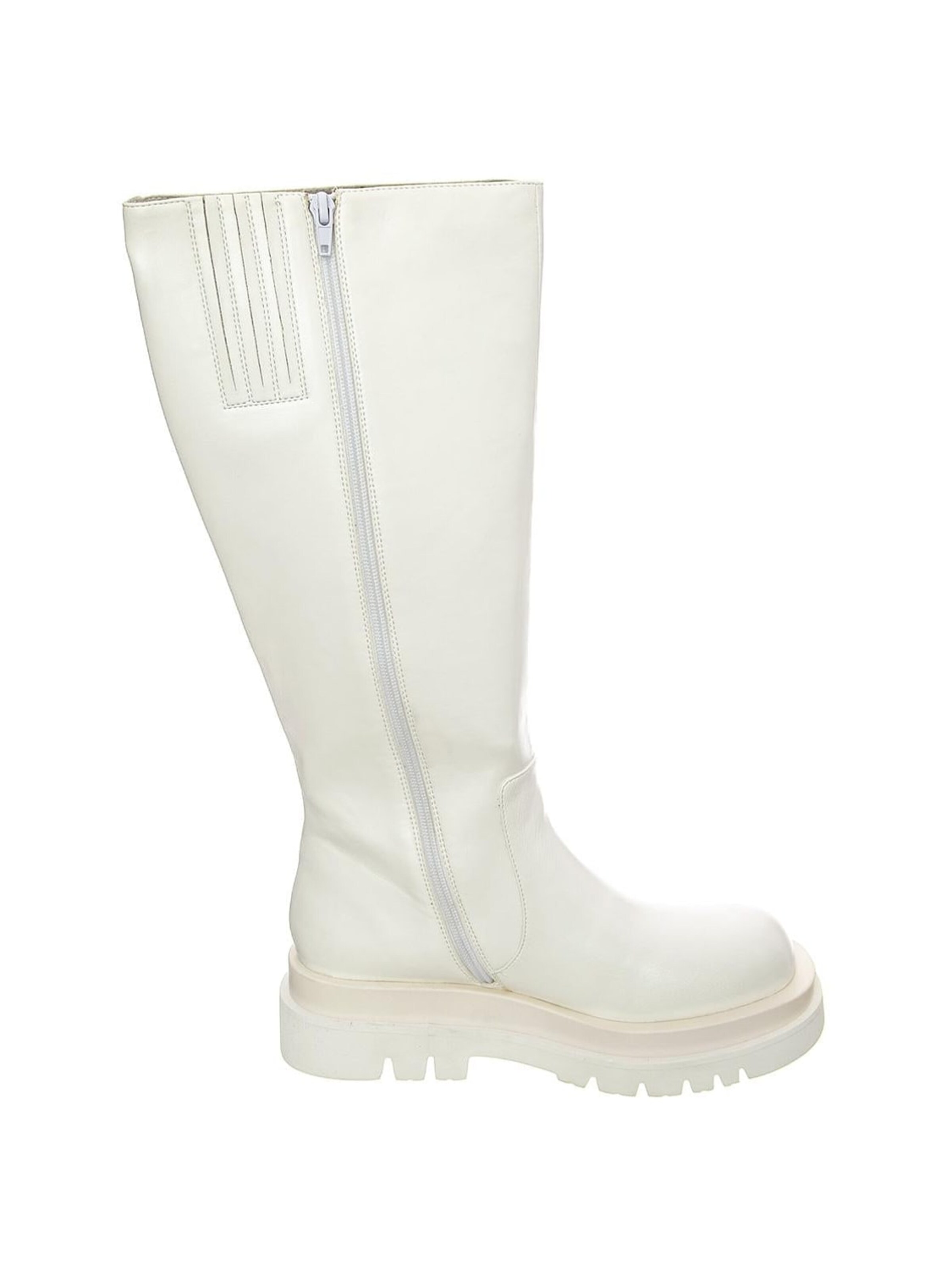 Jeffrey Campbell Kozaki 'Womens Tanked-Kh White Boots' w kolorze biały