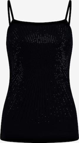Haut usha BLACK LABEL en noir : devant