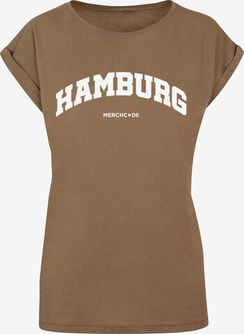 Maglietta 'Hamburg' di Merchcode in marrone: frontale