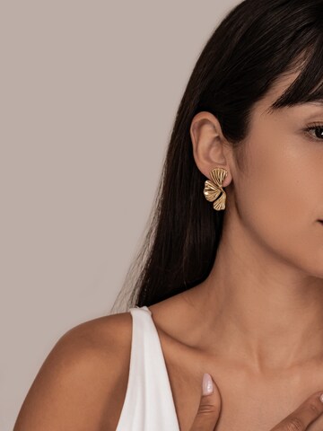 Hey Happiness Ohrringe 'Ginkgo Leaf' in Gold