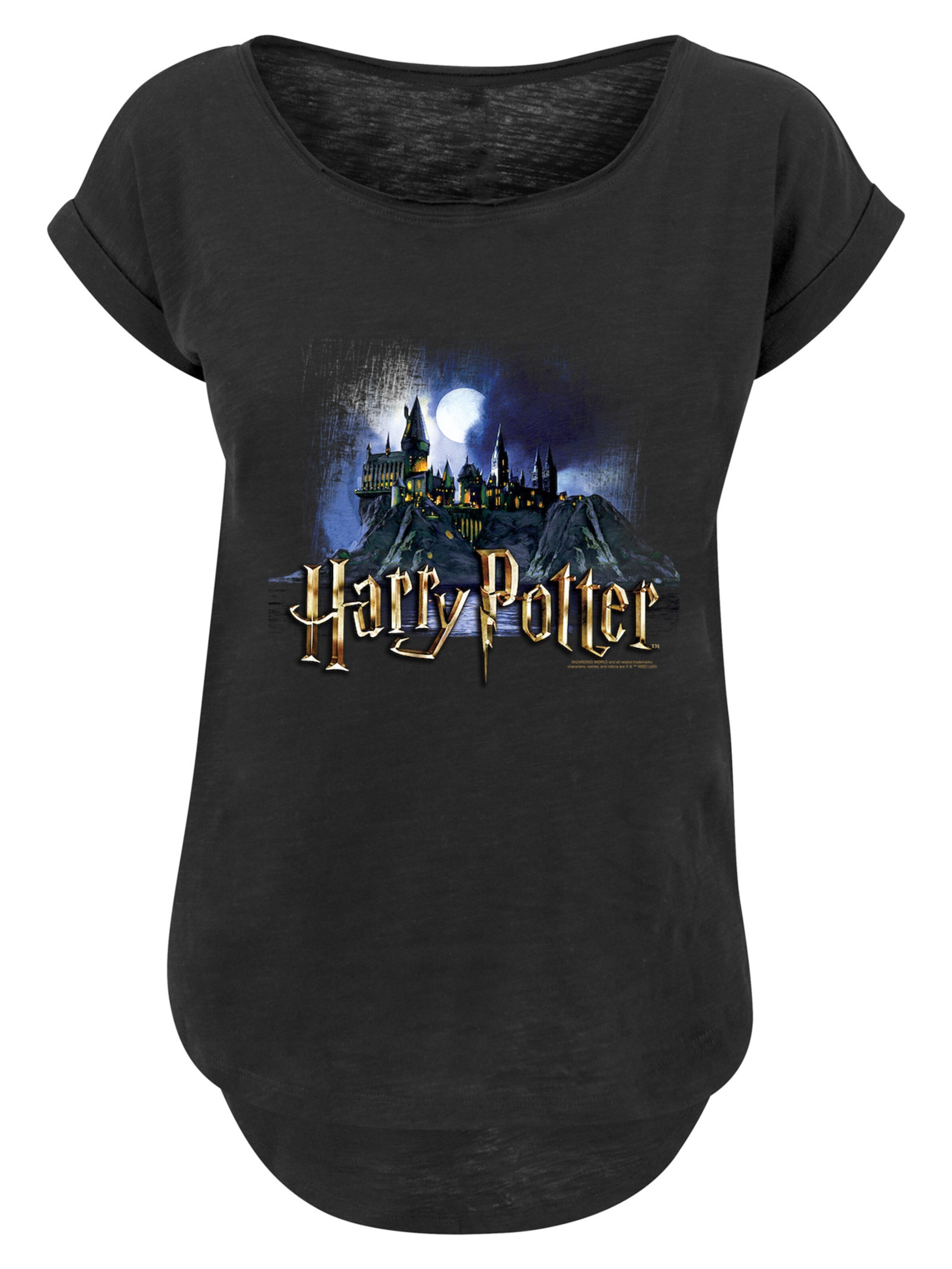 F4NT4STIC T-Shirt 'Harry Potter Hogwarts Castle' in navy / hellgelb / schwarz / weiß, Produktansicht