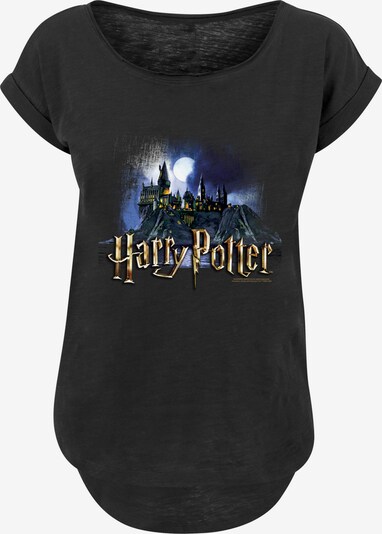 F4NT4STIC T-shirt 'Harry Potter Hogwarts Castle' en bleu marine / jaune clair / noir / blanc, Vue avec produit
