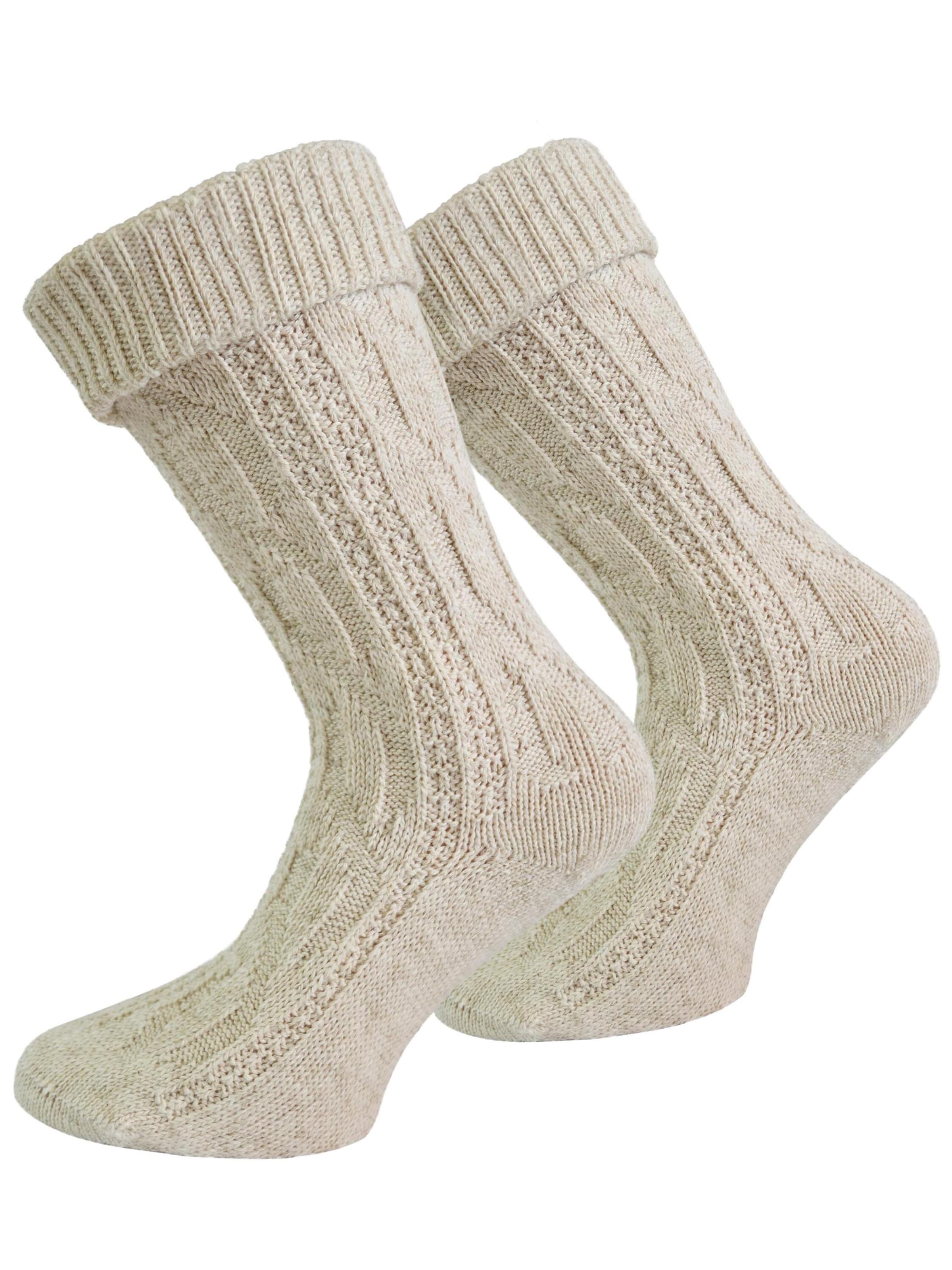 normani - Calcetines tradicionales en beige: frente