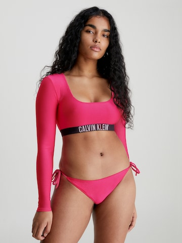 Calvin Klein Swimwear Bralette Bikini Top in Pink