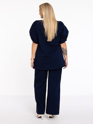 Yoek Wide leg Pants in Blue