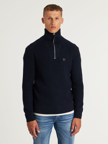 Pull-over 'Oliver' CHASIN' en bleu : devant