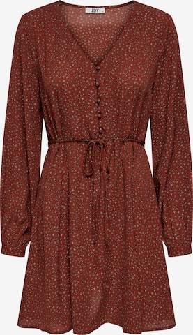 JDY Shirt Dress 'Hermine' in Brown: front