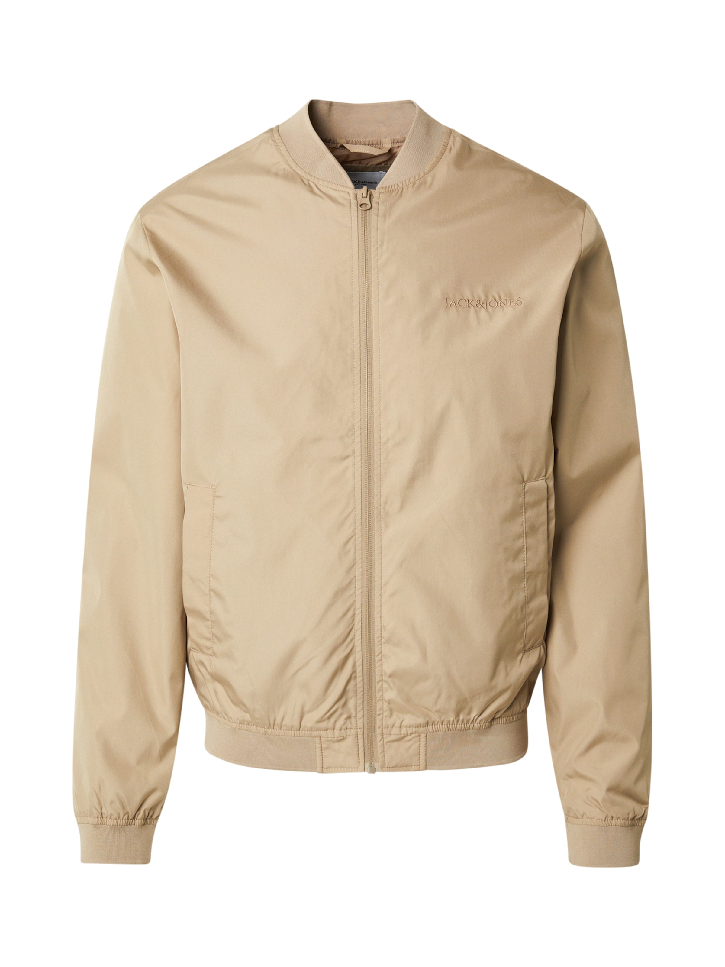 JACK & JONES Φθινοπωρινό και ανοιξιάτικο μπουφάν σε πράσινο: μπροστά