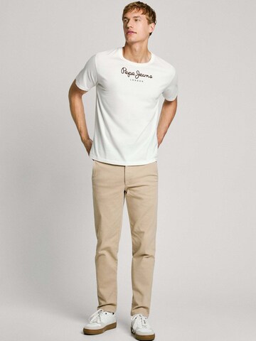 Pepe Jeans Slimfit Broek 'Gymdigo' in Beige