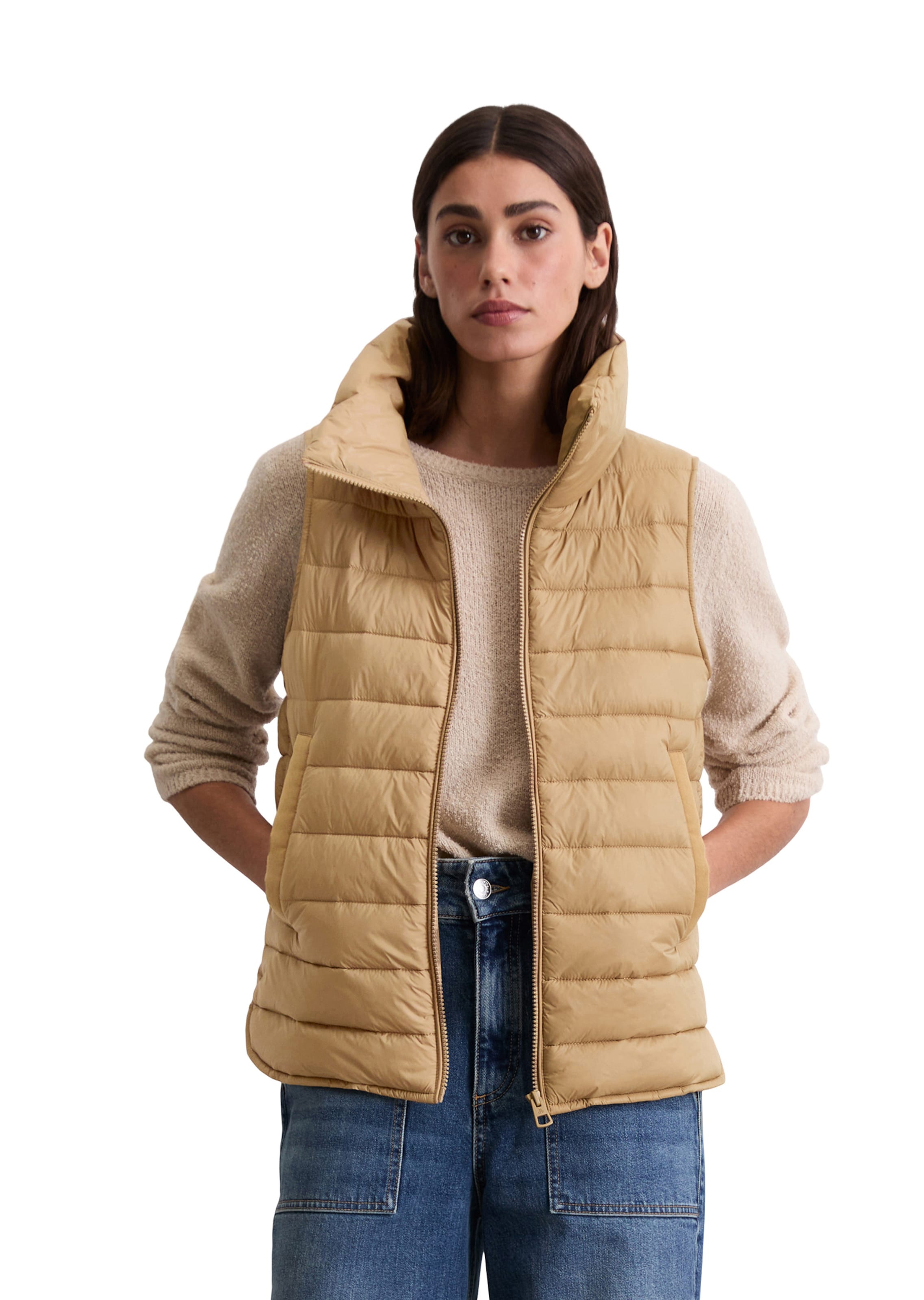 Marc O'Polo Vest in Brown: front