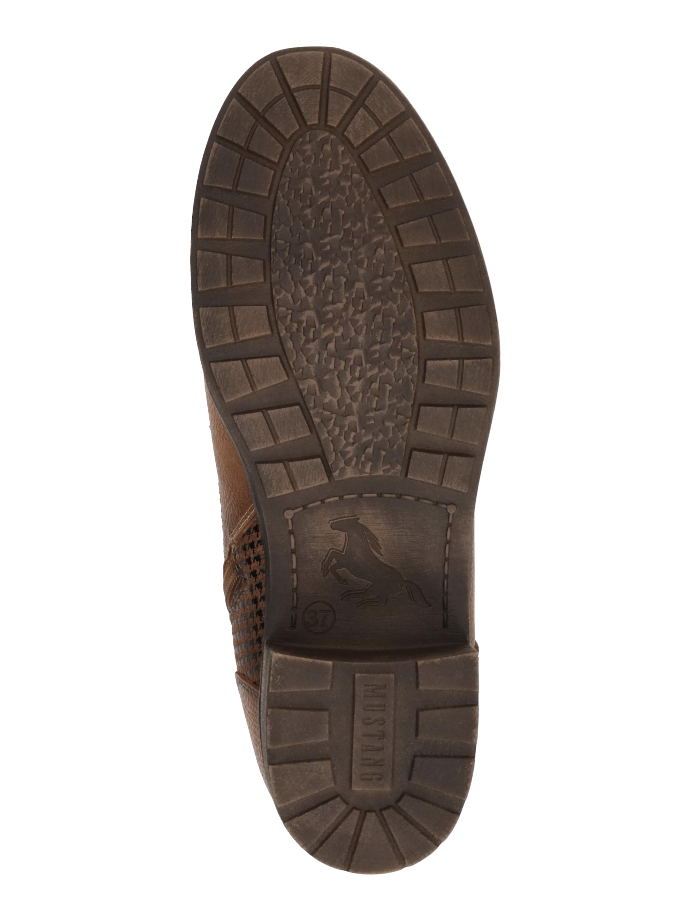 MUSTANG Schnürstiefelette in Braun