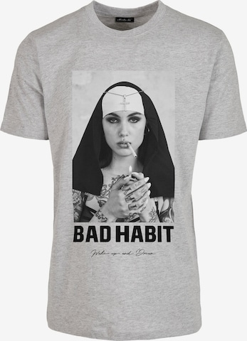 Mister Tee Shirt 'Bad Habit' in Grijs: voorkant