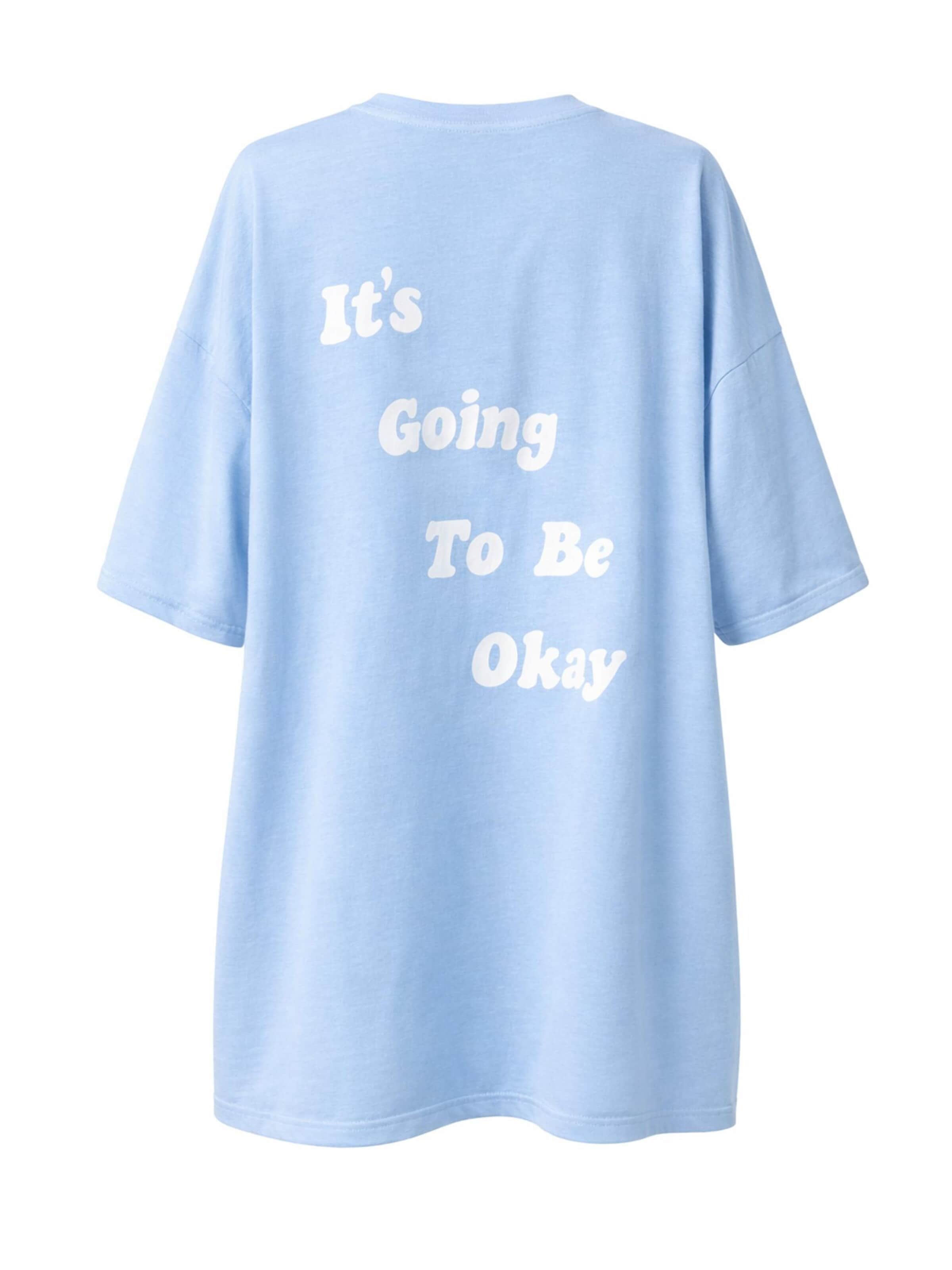 Worldclassca Oversized Shirt in Blue: front