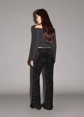 MANGO TEEN Flared Pants in Black