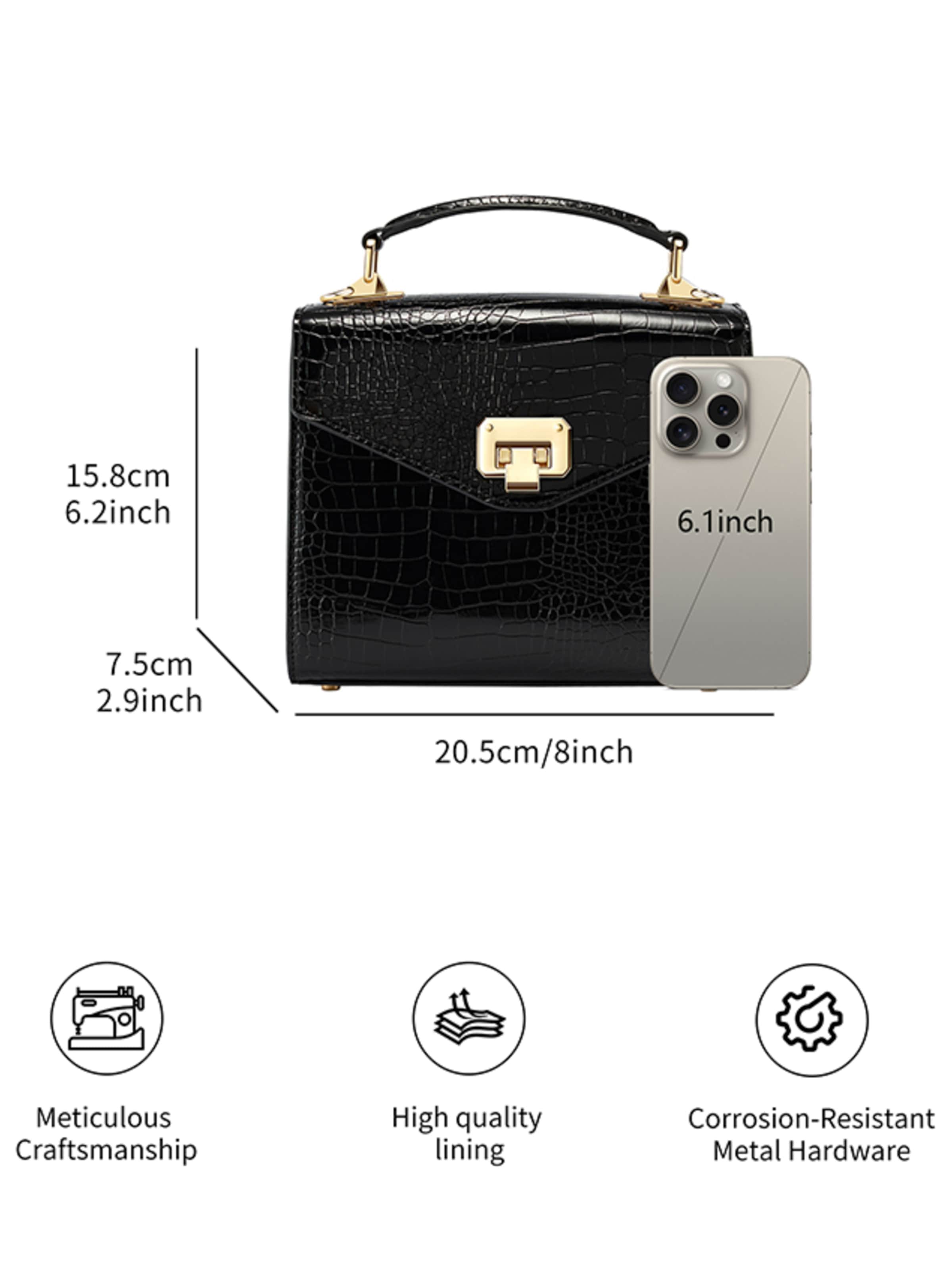 Victoria Hyde Handtasche 'Duchess' in Schwarz