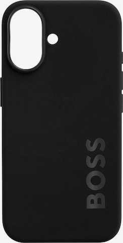 BOSS Smartphonehülle in Schwarz: Vorderseite