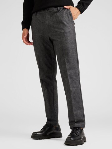 BOSS Black Regular Pleated Pants 'Kane' in Grey: front
