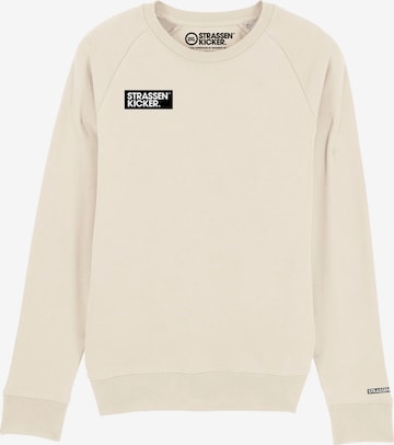 STRASSENKICKER Sweatshirt in Beige: predná strana