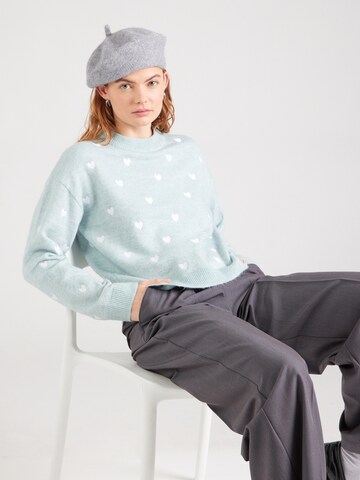 Pull-over 'PCPAYA' PIECES en bleu : devant