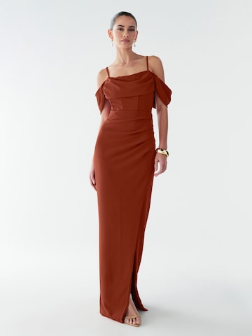 Robe de soirée 'Amaliah' BWLDR en marron