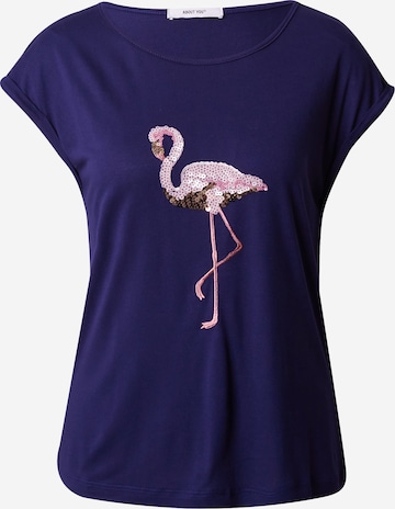 T-shirt 'Elif' ABOUT YOU en bleu : devant