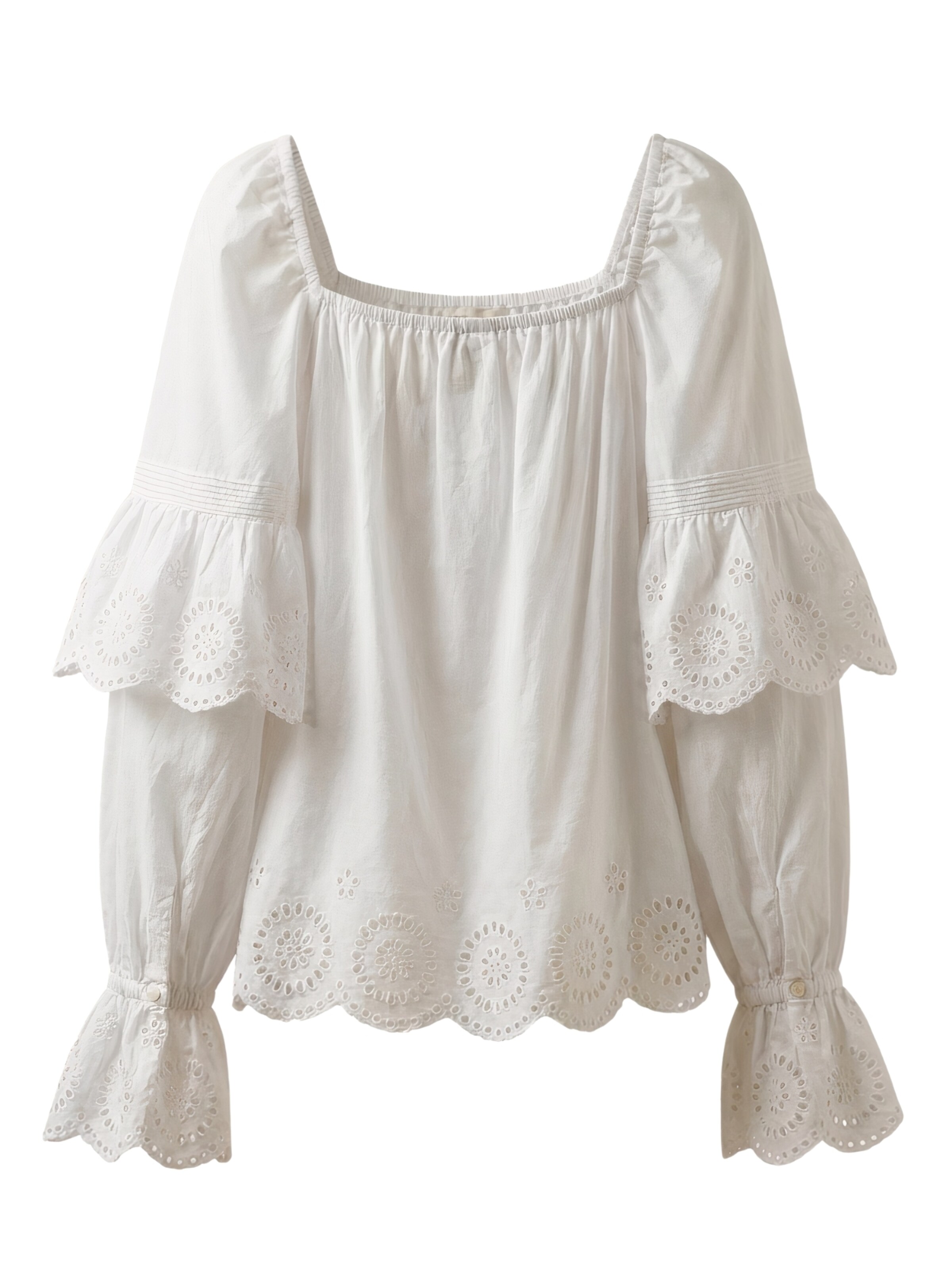 Crās Shirt ' Nellacras ' in Wit: voorkant