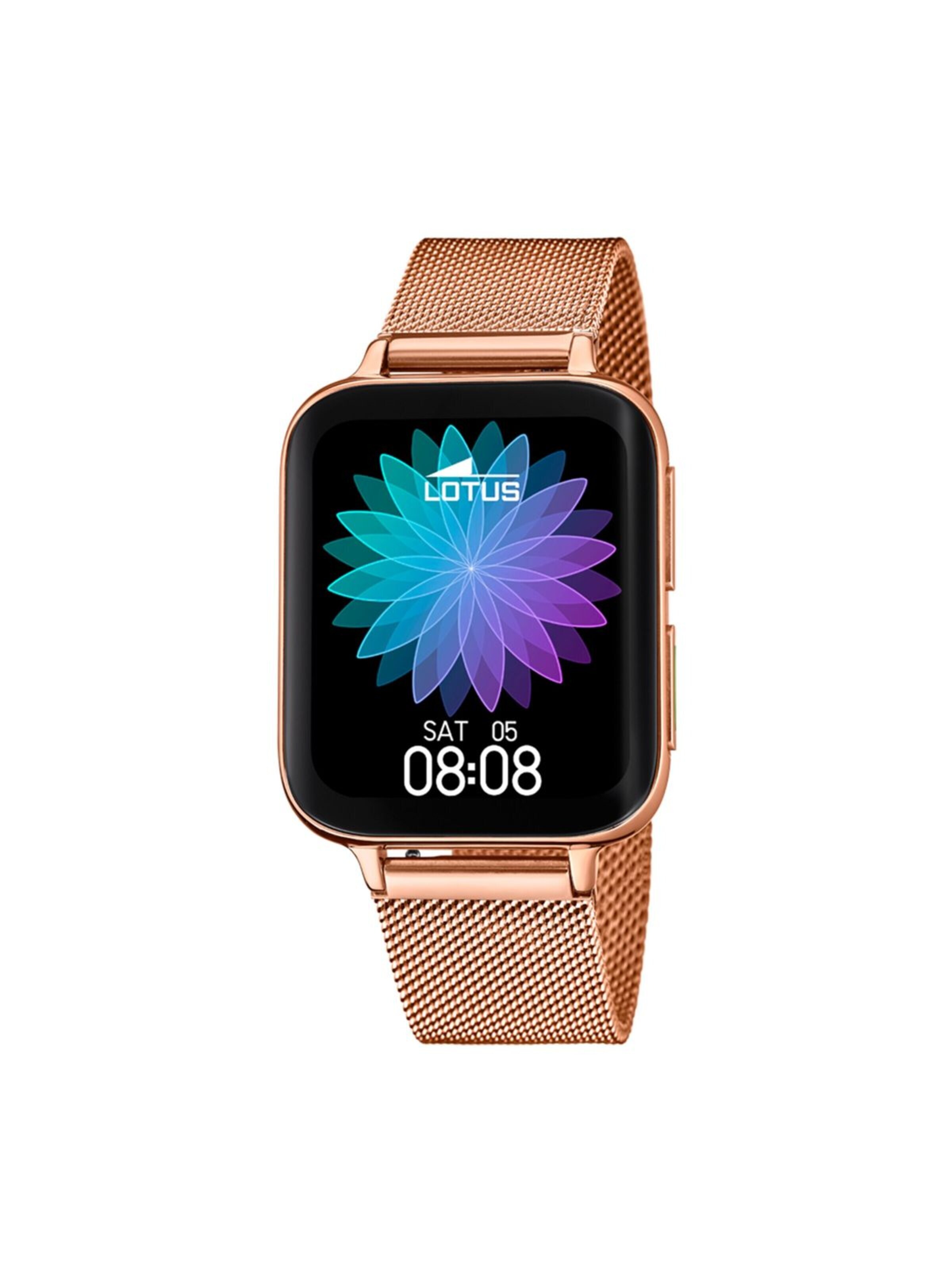 Montre digitale Lotus en or : devant