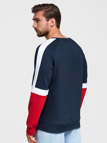 Sweat-shirt Ombre en bleu