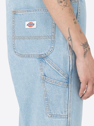 DICKIES Szabványos Kantáros farmer - kék