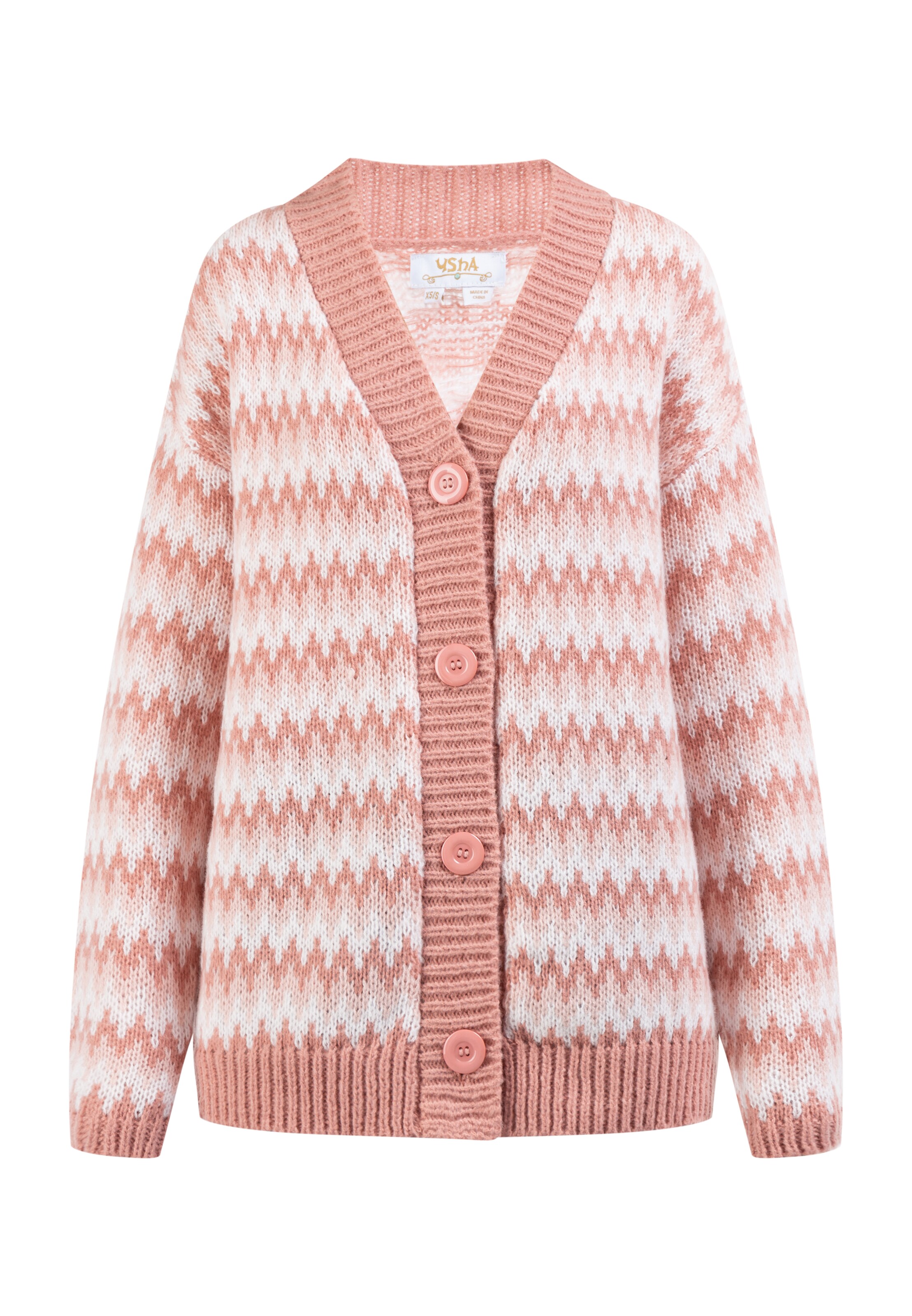 usha FESTIVAL Kardigán - rózsaszín: elől