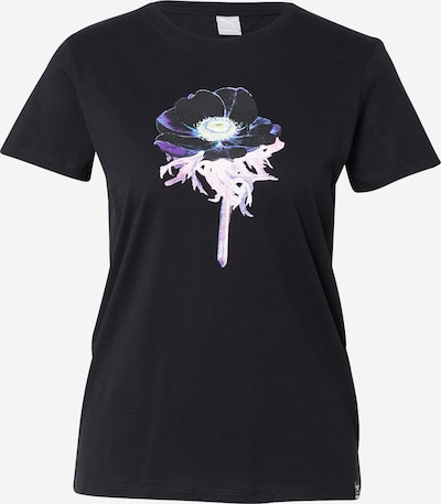 Iriedaily T-Shirt 'Darky' in pflaume / violettblau / schwarz / weiß, Produktansicht