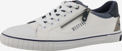 Sportbačiai be auliuko iš MUSTANG, spalva – tamsiai mėlyna / rausvai pilka / balta, Prekių apžvalga