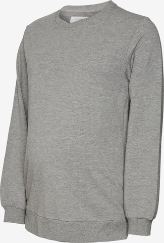 MAMALICIOUS Sweatshirt 'Silja Vita' in Grey: front