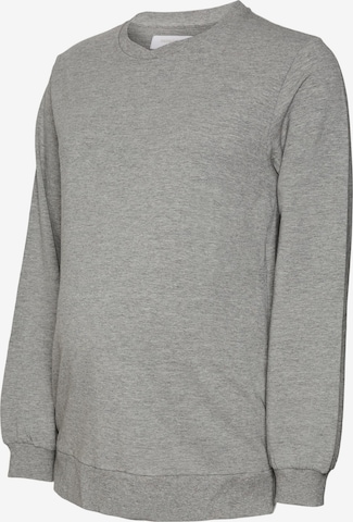 MAMALICIOUS Sweatshirt 'SILJA VITA' i grå: forside