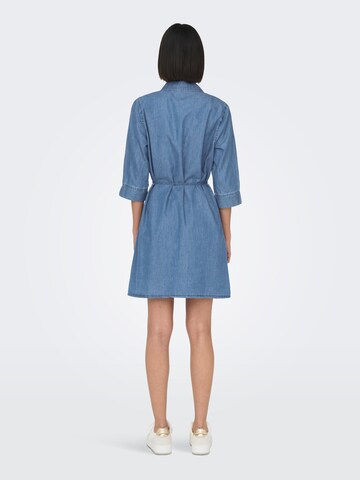 Robe-chemise 'Bea' ONLY en bleu