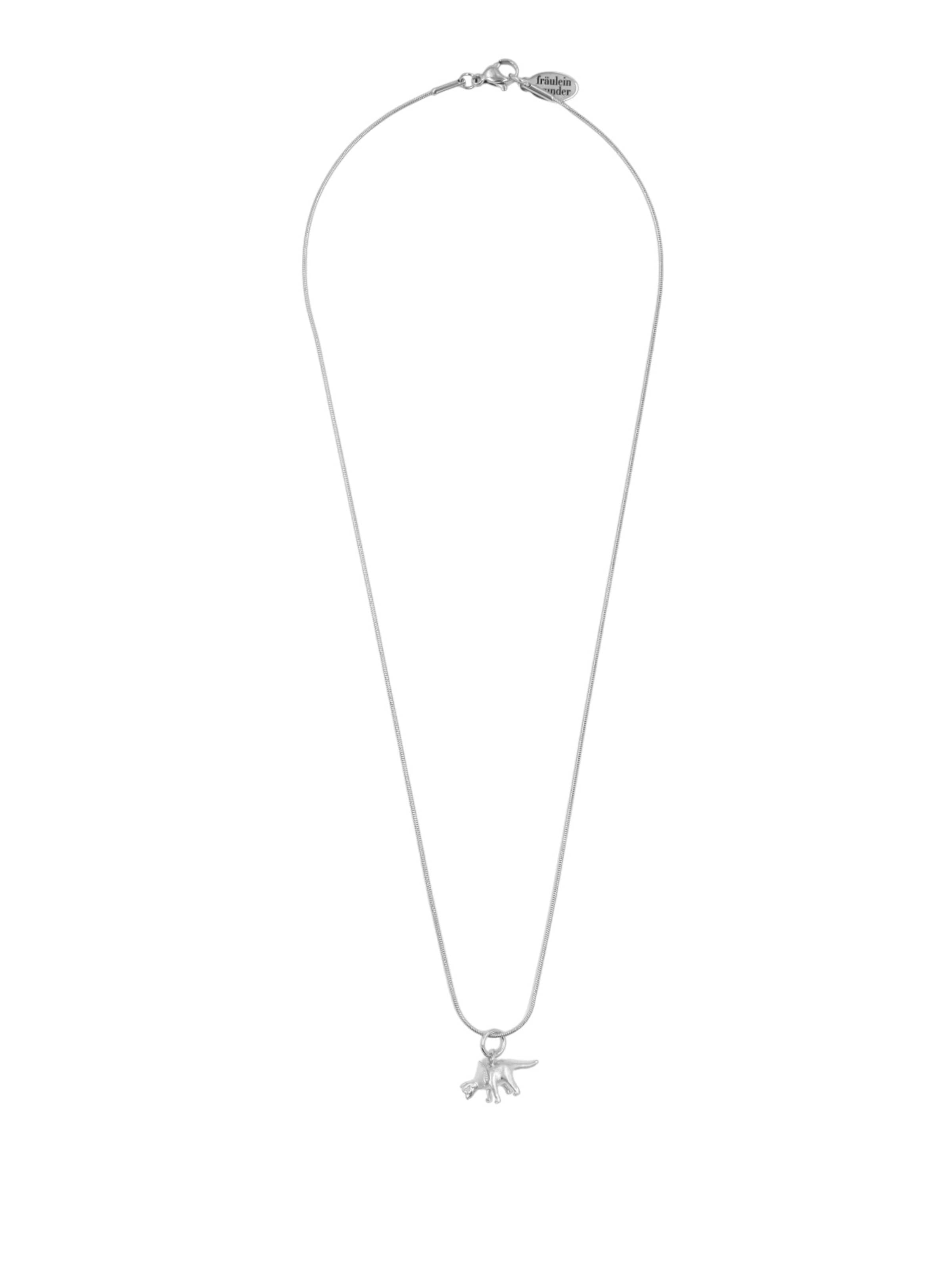 Fräulein Wunder Αλυσίδα 'Triceratops' σε ασημί: μπροστά