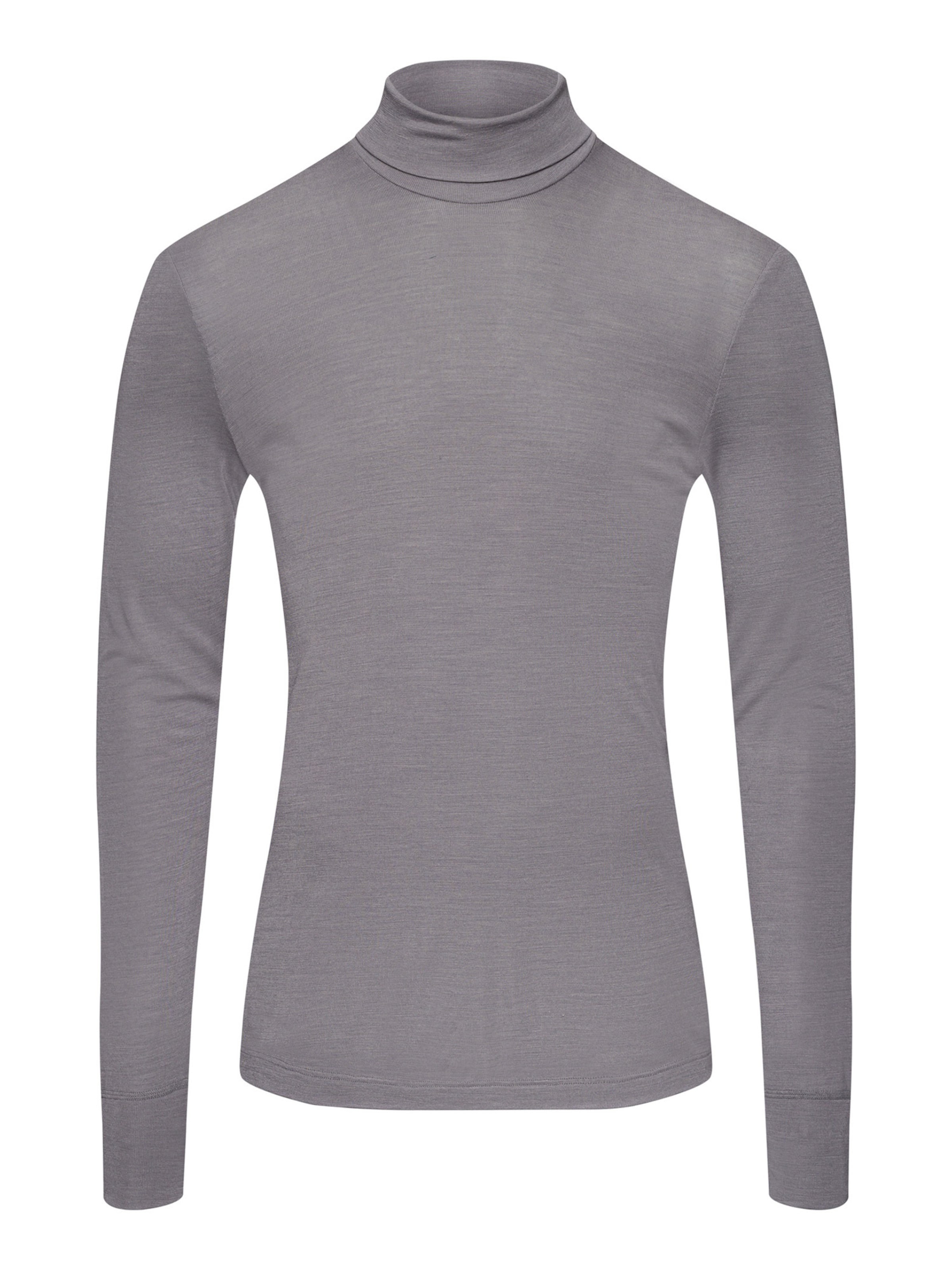 Hanro Undershirt ' Woolen Silk ' in Grey: front