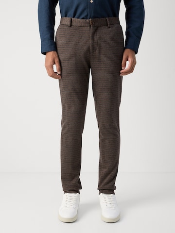 SCOTCH & SODA Slimfit Chinohousut värissä ruskea: etupuoli