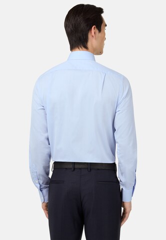 Coupe regular Chemise Boggi Milano en bleu