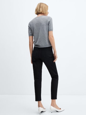 MANGO Tapered Jeans in Black